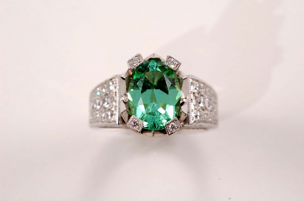 Maine Green Tourmaline Ring – Kas-A-Designs